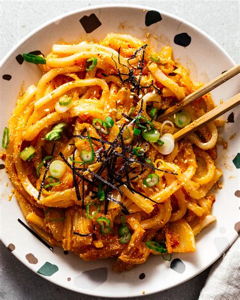 Spicy Savory And Completely Addictive Mentaiko Kimchi Udon I Am A