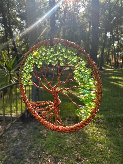 Inch Handmade Copper Wire Tree Of Life One Of A Kind