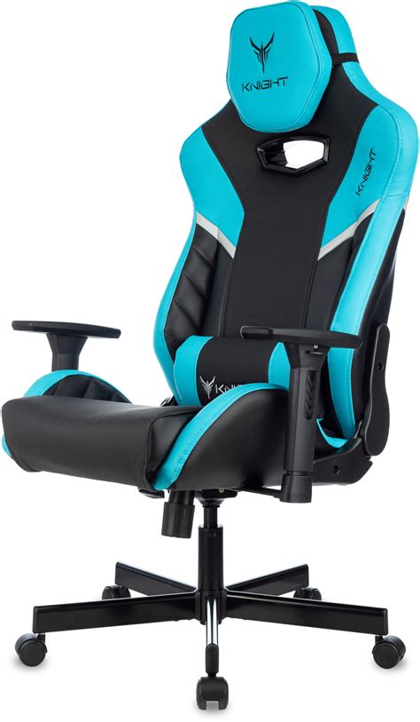 Кресло игровое Knight Thunder 5X, обивка: эко.кожа, цвет: черный ...
