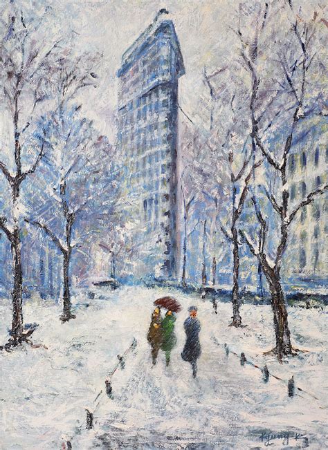 Central Park Painting By Kyung Kim Fine Art America