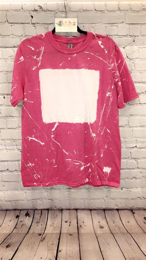 Blank Bleached Shirts For Sublimation Bleached Tee Etsy