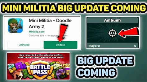 Mini Militia Very Big Update Coming Mini Militia New Update Mini