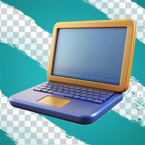 Premium Psd 3d Cartoon Laptop Isolated On Transparent Background