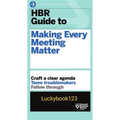 Jual Buku Hbr Guide To Making Every Meeting Matter Shopee Indonesia