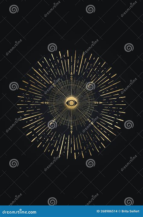 Sacred Masonic Symbol Vesica Piscis Gold Sacred Geometry All Seeing