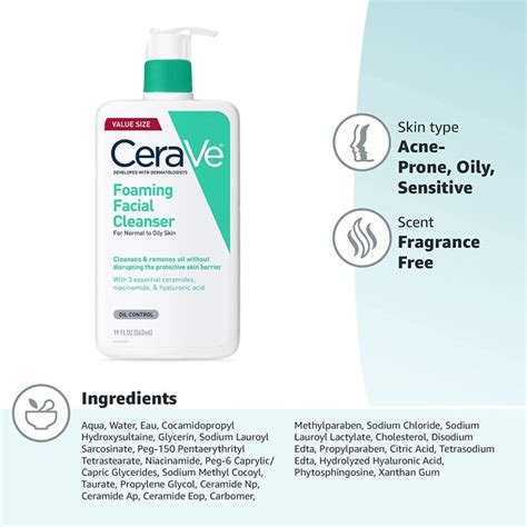 CeraVe Foaming Cleanser Mejor Jabón para Piel Grasa 2025