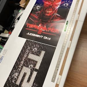 T2 Terminator Judgment Day Front Decal Sticker For The Arcade1up Arcade