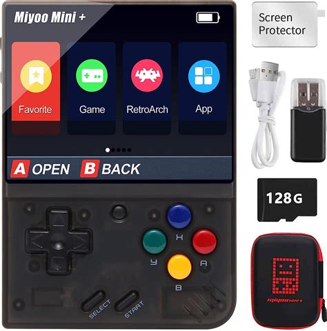 Miyoo Mini Plus Retro Handheld Game Console Con Hard Case Pantalla De