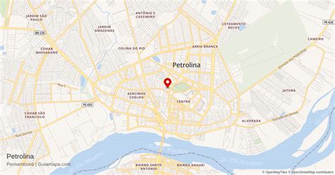 Mapa De Petrolina Pernambuco Guiamapa