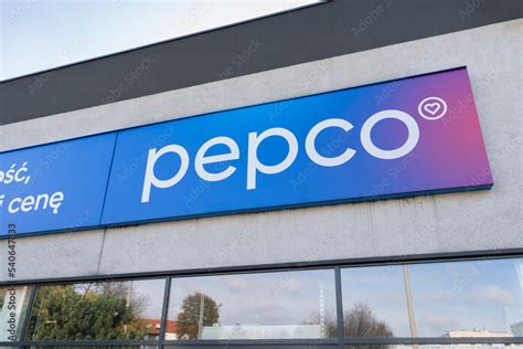 Pepco Store With Brand Logo Sign Board Hanging Above Entrance Door