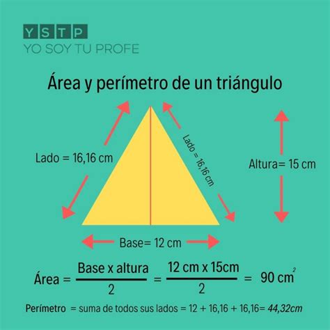 Formula Para Calcular Area Y Perimetro Del Triangulo Printable Online