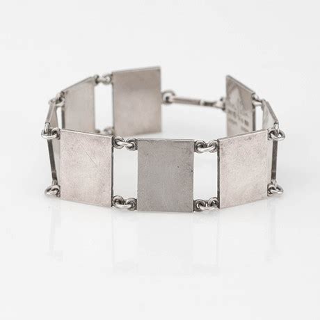 WIWEN NILSSON Armband sterlingsilver Lund 1963 Smycken Ädelstenar