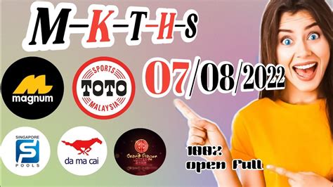 07082022 Toto 4d Winning Formula Toto 4d Prediction Number Today Toto
