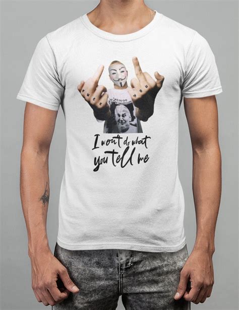 Fuck You Tshirt Antisocial T Shirt Rude Top I Won T Do What You Tell Me Shirt Rage