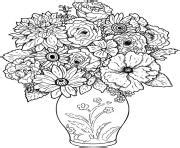 Coloriage Bouquet Fleurs Maternelle JeColorie