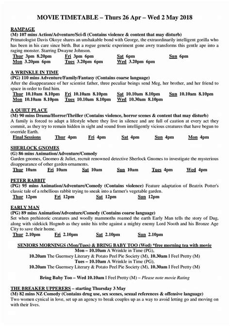New Movie Schedule For Focal Point Cinema And Cafe Levin
