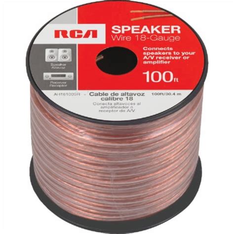 RCA 100 Ft 18 2 Stranded Speaker Wire AH18100SR 18AWG Kroger