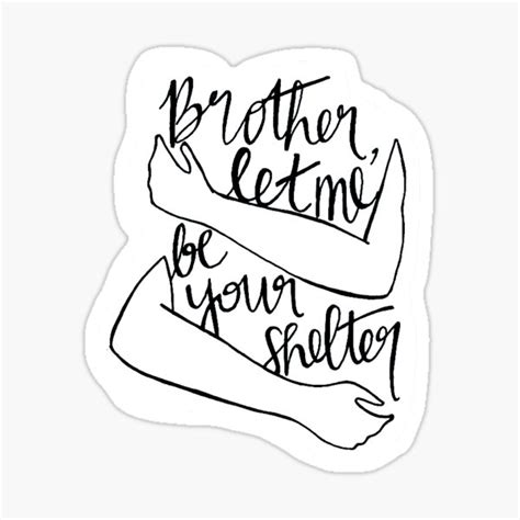 "Brother - NEEDTOBREATHE" Sticker for Sale by altheaaayap | Redbubble