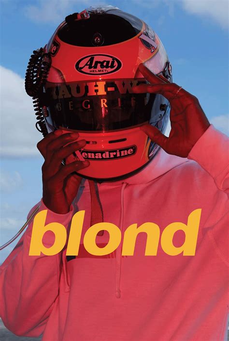 Frank Ocean Poster Blond Moto Blond Album Cover Music Poster Channel