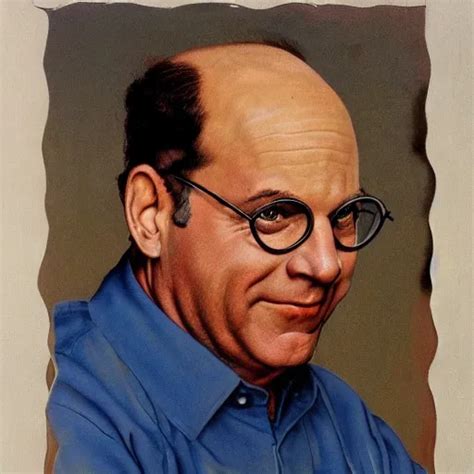 Norman Rockwell Portrait Of Seinfeld S George Costanza Stable