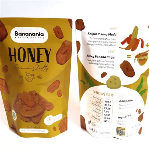 Jual Bananania Banana Chips Honey 115gr Keripik Kripik Pisang