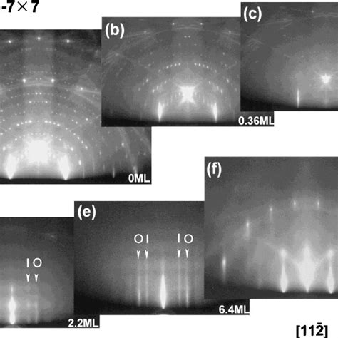 Rheed Patterns Of Bi Adsorbed Si 111 7 × 7 Surface With Different Bi Download Scientific