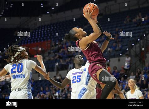 Florida State Guard Sara Bejedi 4 Goes Up For A Shot During The