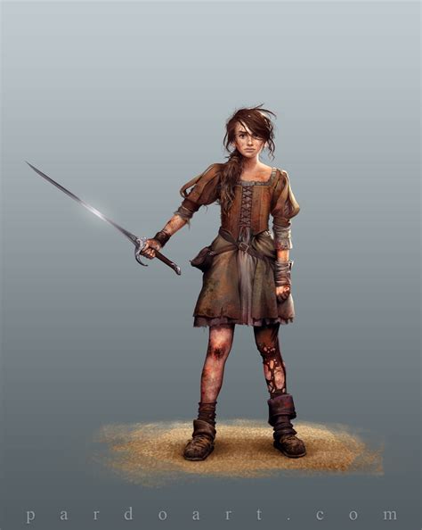 Amazing Arya Stark Concept Artwork By Pardoart Arya Stark Game Of