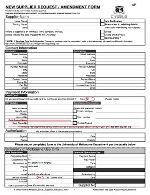 New Supplier Form Complete With Ease AirSlate SignNow