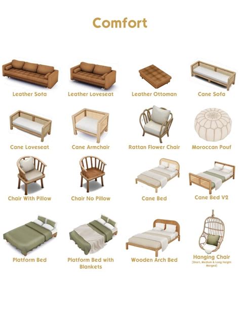 Boho Living Cc Stuff Pack Scaled Sims Community