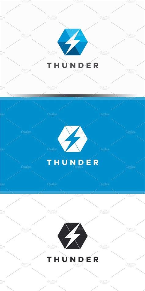 thunder logo vector logo logo logo templates
