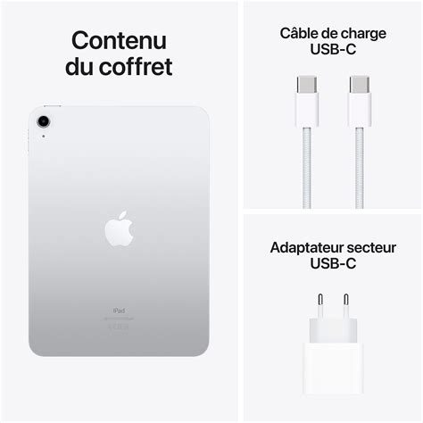 Apple iPad 2022 64 Go Wi Fi Argent Reconditionné Tablette tactile