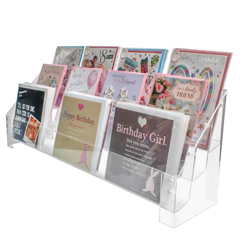 Greeting Card Rack Universal Fit Tiers With Optional Header Mm