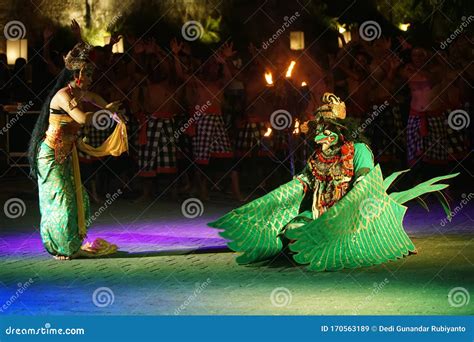 Bali Indonesia November 5th 2019 Traditional Balinese Kecak Dance