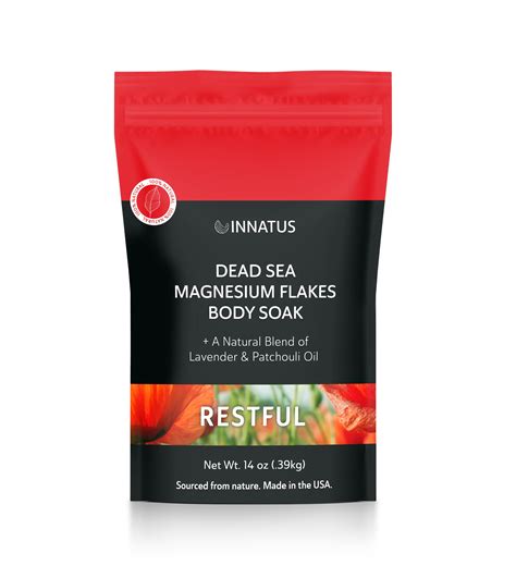 Pure Dead Sea Magnesium Flakes Restful Soak Inattus