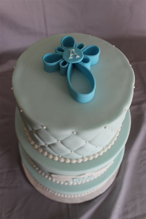 Baptism Cake For A Boy - CakeCentral.com