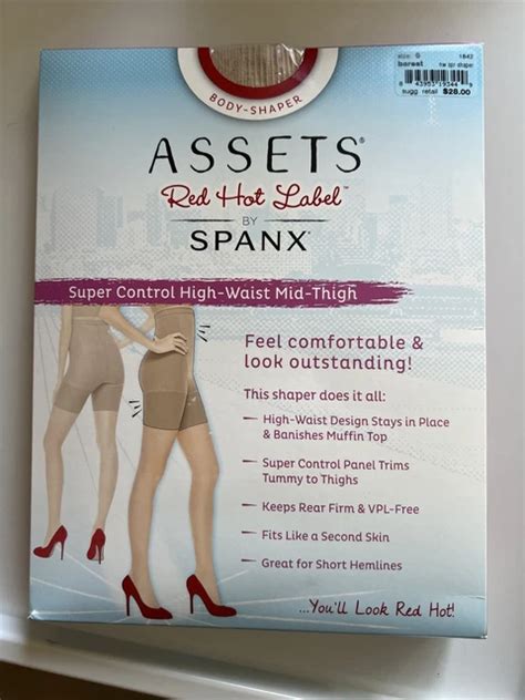 Spanx Assets Red Hot Label Super Control High Waist Mid Thigh Shaper
