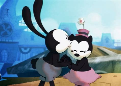 Image - Oswald kissing Ortensia . Epic Mickey 2 cutscene.png | Epic Mickey Wiki | FANDOM powered ...