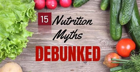 Nutrition Myths Nutrition Misconceptions You Shouldn T Believe