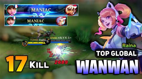 2X MANIAC Wanwan Goldlane Monster Wanwan Best Build Top Global By