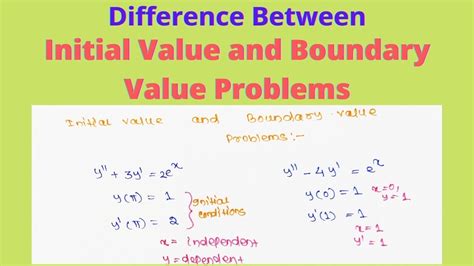 Difference Between Initial Value And Boundary Value Problems Initial