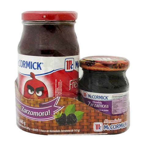 Mermelada McCormick de fresa 500 g más mermelada de zarzamora 165 g