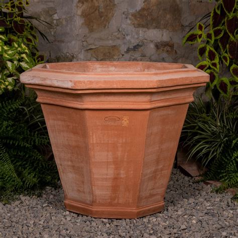 Vaso Ottagonale Terracotta Impruneta