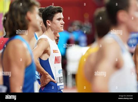 Jakob Ingebrigtsen Participating In The Meter At The Doha