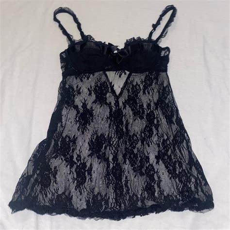 Adorable Black Babydoll Lingerie Top Tags Are Depop