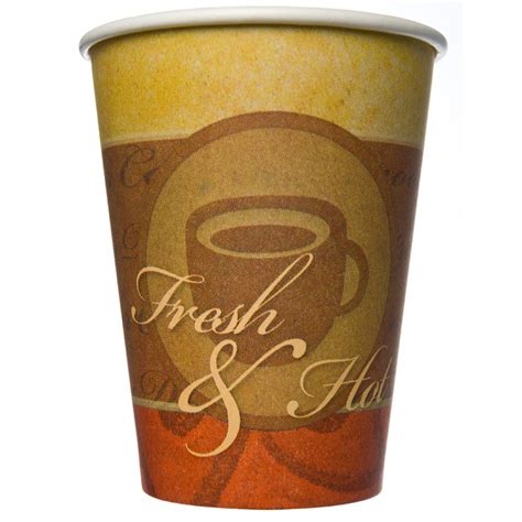 8oz Fresh And Hot Pe Single Wall Hot Cup Catering Disposables