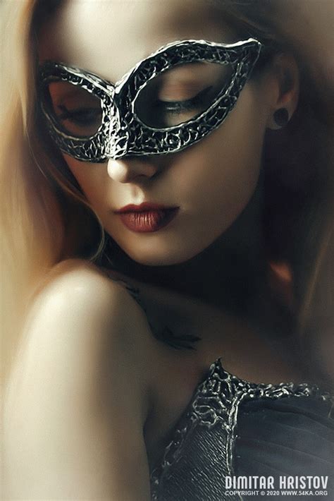 Beautiful Lady With Mysterious Fashion Venetian Mask 54ka Photo Blog