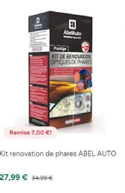 Promo Kit Renovation De Phares Abel Auto Chez Feu Vert ICatalogue Fr