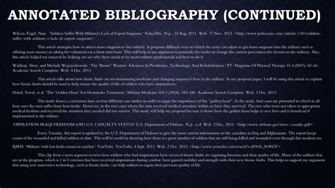 PPT - Annotated Bibliography PowerPoint Presentation, free download ... 