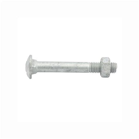 Zenith M10 X 75mm Hot Dipped Galvanised Cup Head Bolt And Nut Each